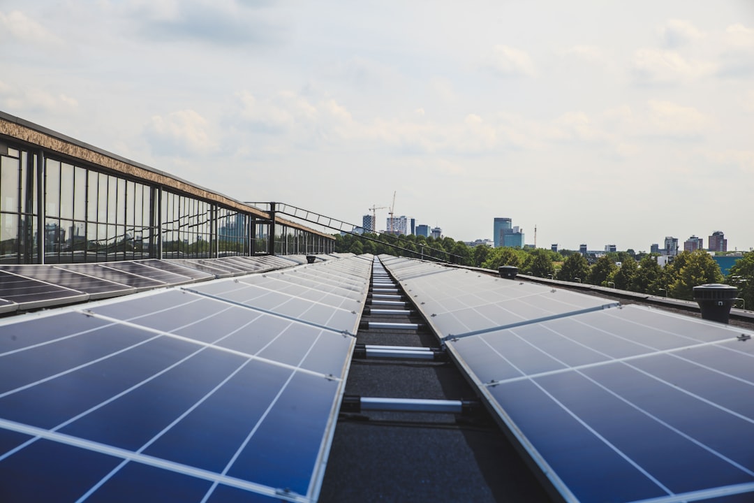 Solar panels on the Werkspoorfabriek in Utrecht
